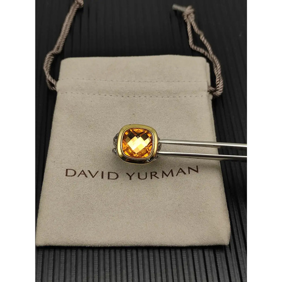 Jewelry - David Yurman two-tone square diamond champagne diamond ring
